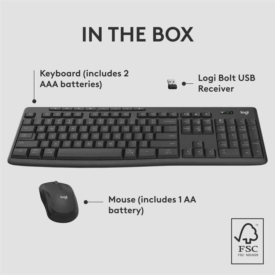 Logitech MK370 Combo for Business Wireless Keyboard and Silent Mouse - 920-011887