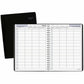 DayMinder 2024 Daily Four Person Group Appointment Book, Black, Large, 8" x 11" - G5600024