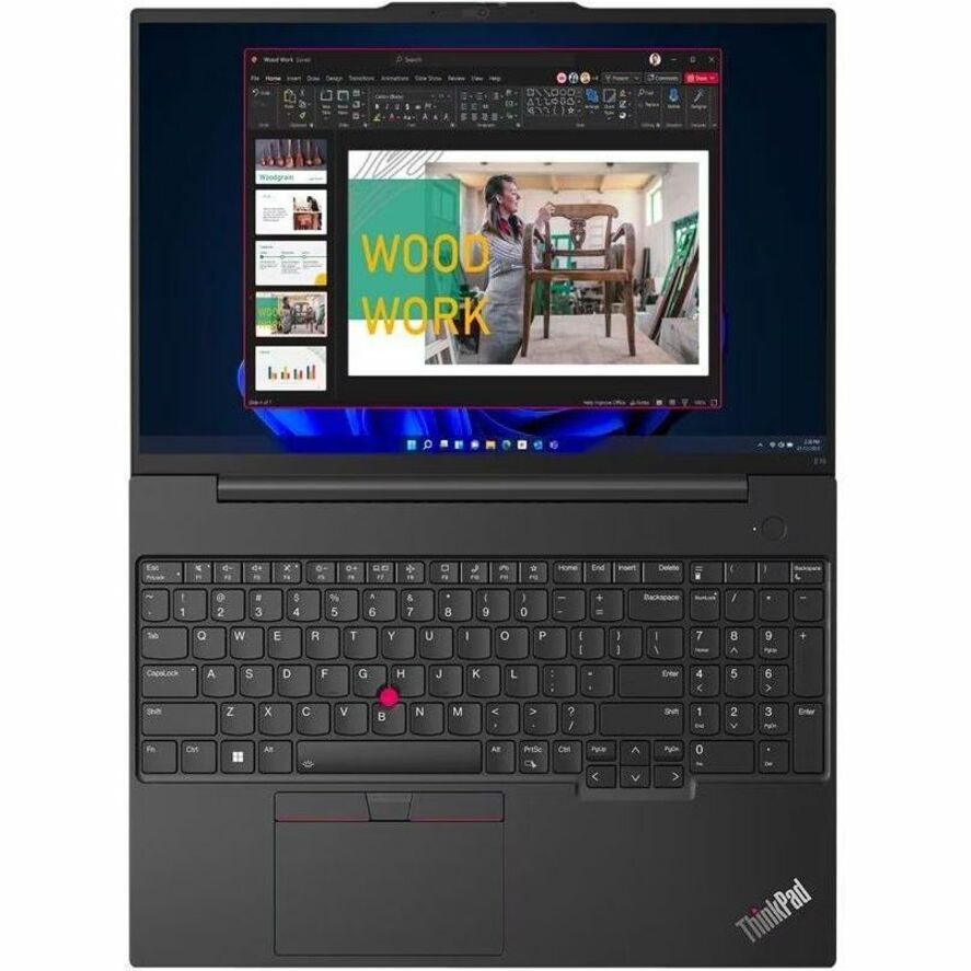 Lenovo ThinkPad E16 Gen 1 21JN003YUS 16" Notebook - WUXGA - 60 Hz - Intel Core i5 13th Gen i5-1335U - 16 GB - 256 GB SSD - English Keyboard - Graphite Black - 21JN003YUS