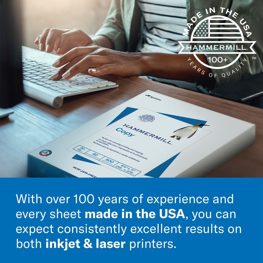 Hammermill Color Copy Cover for Color Copiers, Inkjet & Laser Printers - White - 120040-NVXC