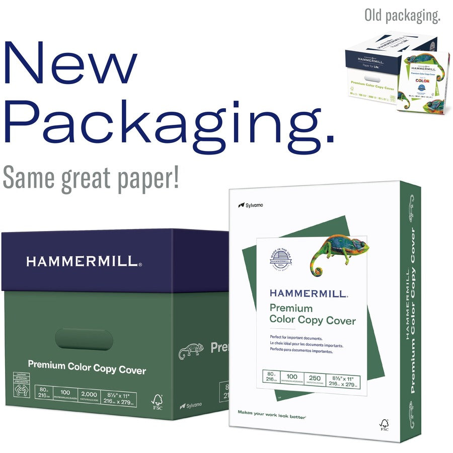 Hammermill Color Copy Cover for Color Copiers, Inkjet & Laser Printers - White - 120040-NVXC