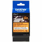 Brother HSe-231E Black on White Heat Shrink Tube Tape, 11.2 mm (0.44 in.) - HSE231E