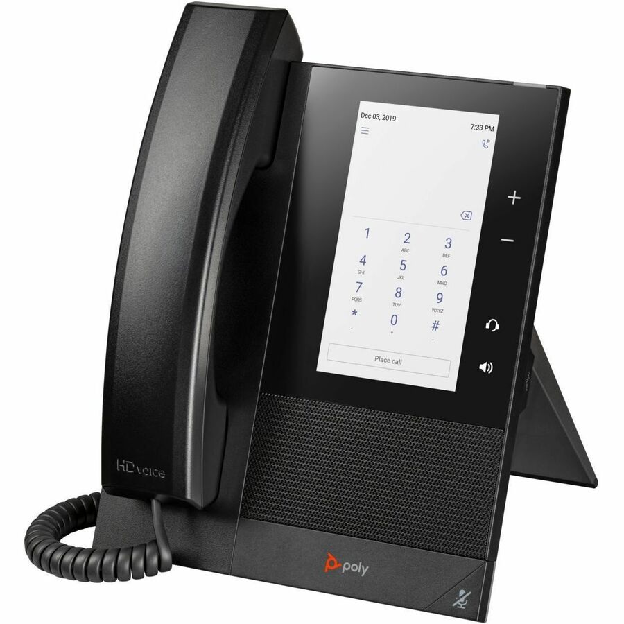Poly CCX 400 IP Phone - Corded - Corded - Desktop, Wall Mountable - Black - 848Z8AA#AC3