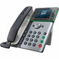 Poly Edge E350 IP Phone - Corded - Corded/Cordless - Wi-Fi, Bluetooth, NFC - 3 Multiple Conferencing - Desktop, Wall Mountable - Black - 82M89AA