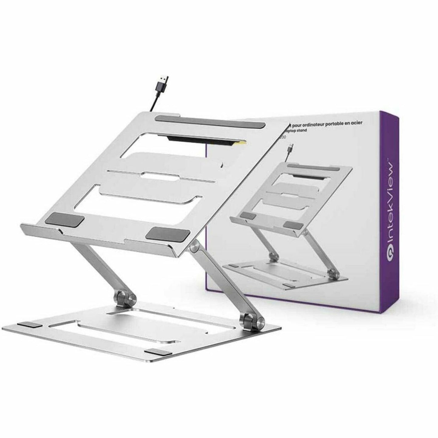IntekView Ergonomic Steel Laptop Holder for Office Desk