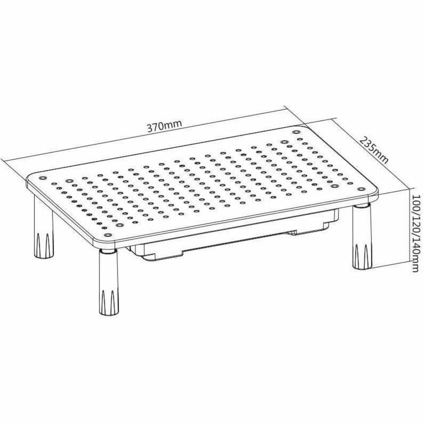 IntekView Height Adjustable Alternativeuter Stand with Drawer - MR100