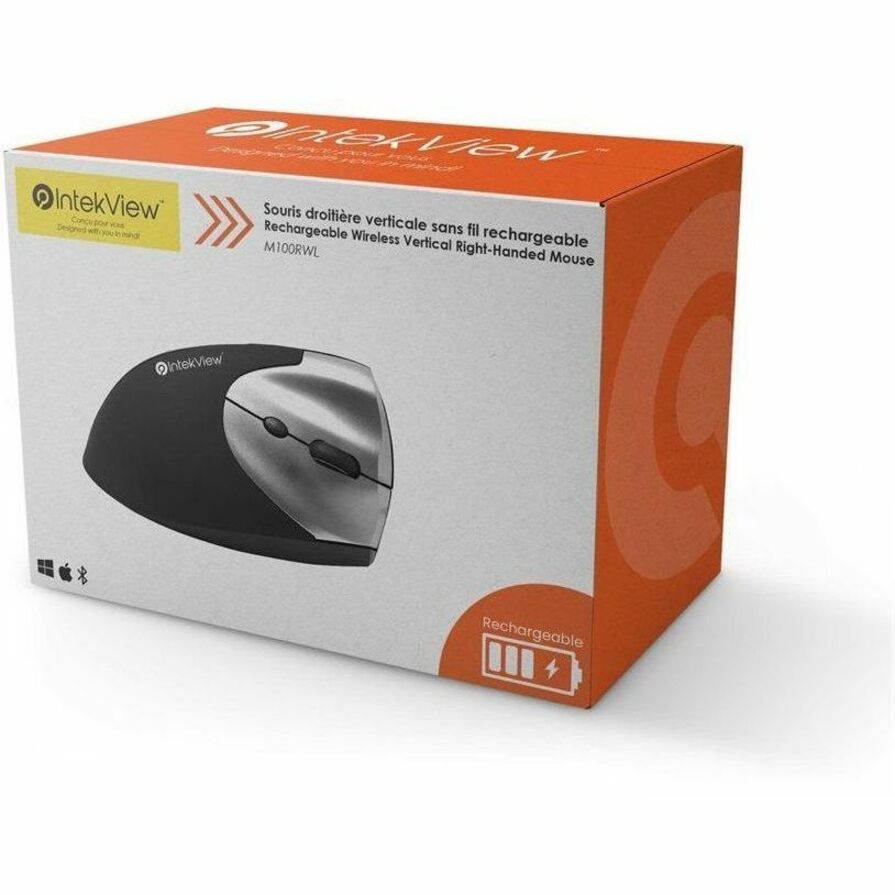 IntekView Vertical Mouse Wireless Right Hand Rechargeable - M100RWL