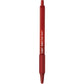 BIC Soft Feel Red Retractable Ballpoint Pens, Medium Point (1.0 mm), 12-Count Pack, Red Pens With Soft-Touch Comfort Grip - SCSM11 RED-CA