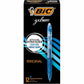 BIC Gel-ocity Original Blue Gel Pens, Medium Point (0.7 mm), 12-Count Pack, Retractable Gel Pens With Comfortable Grip - RLC11 BLU-CA