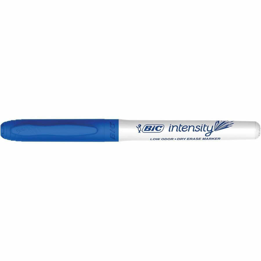 BIC Intensity Low odour Dry Erase Markers, Fine Tip, Assorted Colours, 6-Count Pack of Erasable Markers With Low-odour Ink for a Pleasant Writing Experience - GDEP61-AST-CA