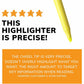 BIC Brite Liner Highlighter, Chisel Tip For Broad Highlighting & Fine Underlining, Assorted Colours, 5-Count - BLP51W-AST-CA