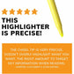 BIC Brite Liner Highlighter, Chisel Tip For Broad Highlighting & Fine Underlining, Assorted Colours, 5-Count - BLP51W-AST-CA