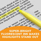 BIC Brite Liner Highlighter, Chisel Tip For Broad Highlighting & Fine Underlining, Assorted Colours, 5-Count - BLP51W-AST-CA
