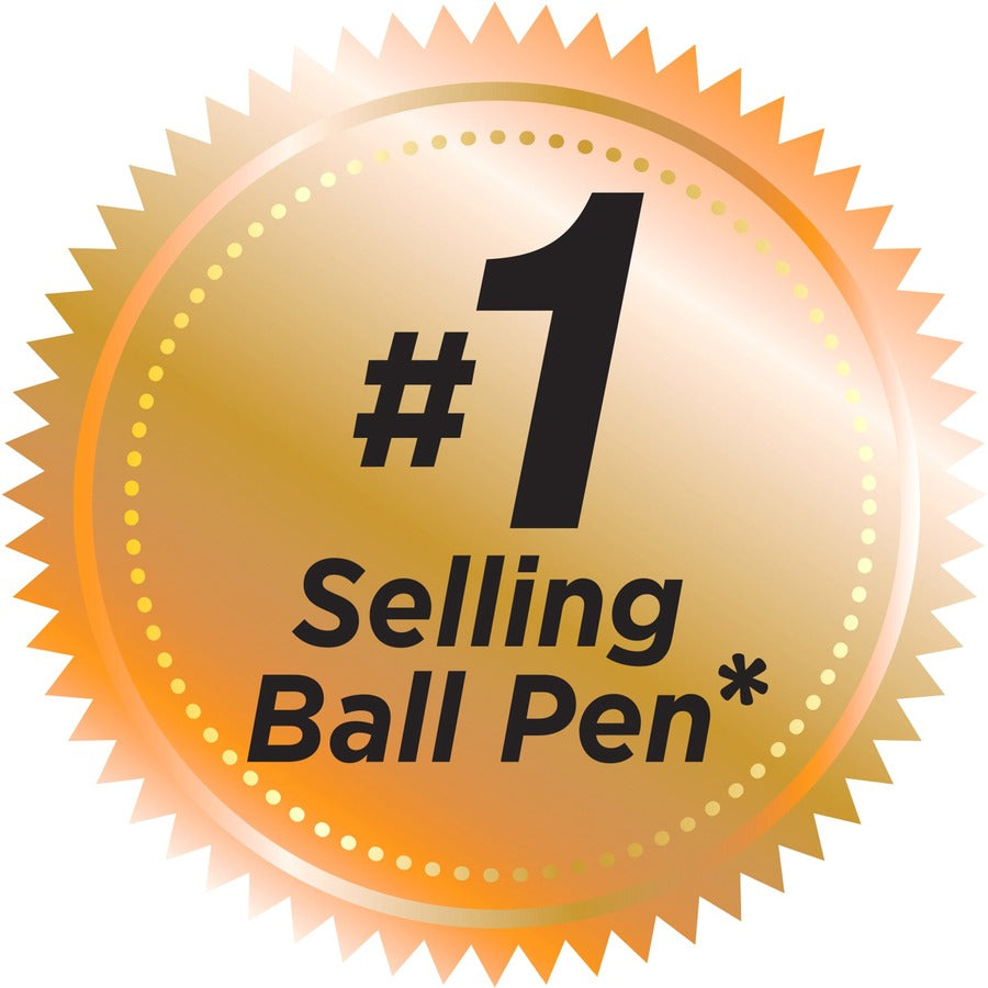 BIC Round Stic Extra Life Black Ballpoint Pens, Medium Point (1.0 mm), 60-Count Pack of Bulk Pens, Flexible Round Barrel for Writing Comfort, No. 1 Selling Ballpoint Pens - GSM609-BLK-CA
