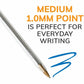 Cristal Orginal Ballpoint Pen, Medium Point (1.0 mm), With Tungsten Carbide Ball For Smooth Flow, Assorted Colours, 10-Count - MSP101-AST-CA