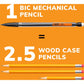 BIC Extra-Smooth Mechanical Pencil, Medium Point (0.7 mm), Perfect For The Classroom & Test Time, 12-Count - MP11-BLK-CA