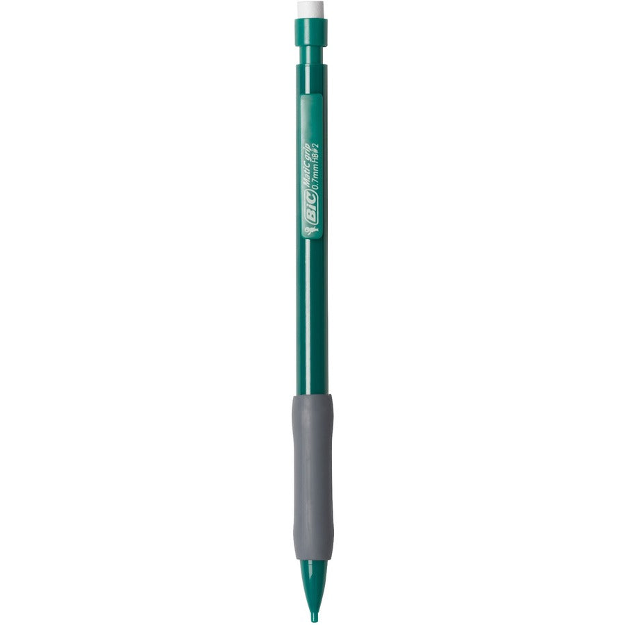 BIC Pencil Extra Comfort Mechanical Pencil, Medium Point (0.7 mm), Black, Soft Grip For Comfort & Added Control, 12-Count - MPG11-BLK-CA