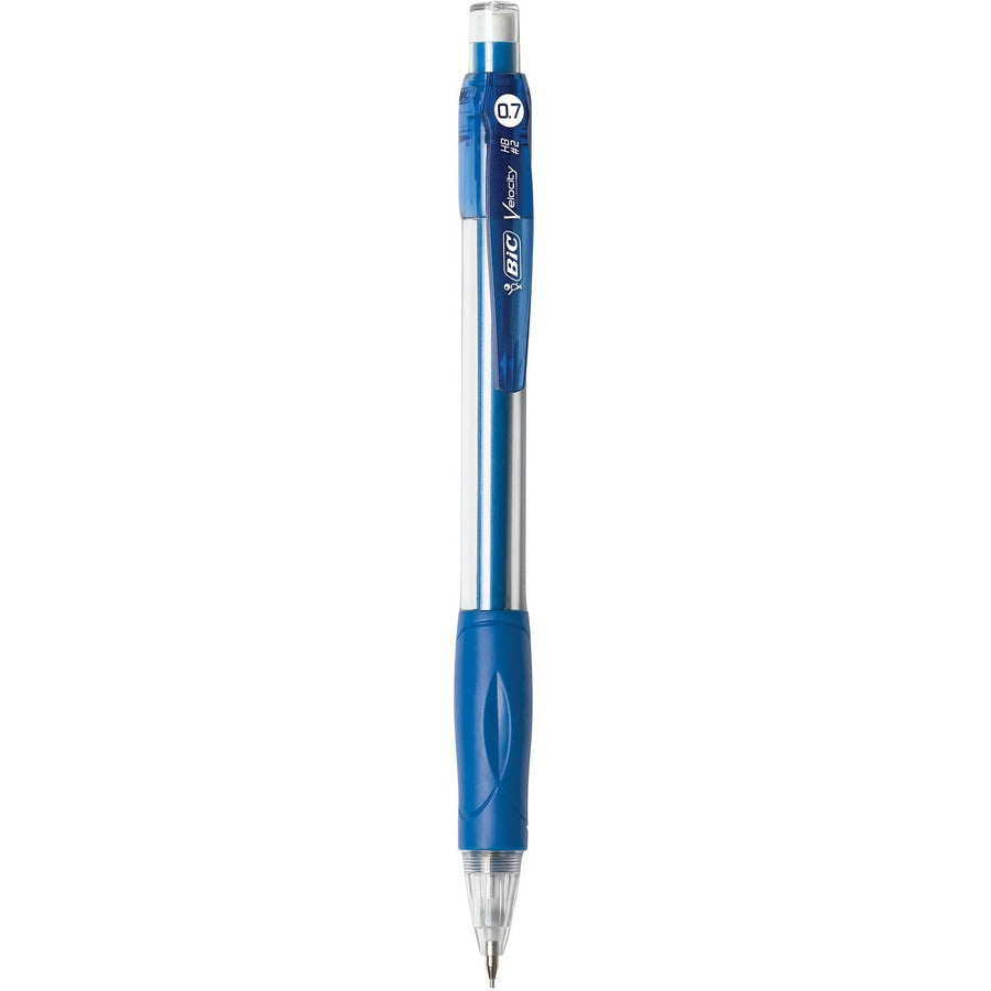 BIC Velocity Original Mechanical Pencil , Thick Point (0.7 mm), Assorted-colour Barrels, 12-Count Pack, Pencils for School and Office Supplies - MV711-BLK-CA