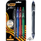 BIC Gel-ocity Original Retractable Gel Pen, Medium Point (0.7 mm), Assorted Colours, Comfortable, Contoured Grip, 4-Count