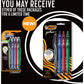 BIC Gel-ocity Original Retractable Gel Pen, Medium Point (0.7 mm), Assorted Colours, Comfortable, Contoured Grip, 4-Count - RGLCGP41-AST-CA
