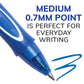 BIC Gel-ocity Original Retractable Gel Pen, Medium Point (0.7 mm), Blue, Comfortable, Contoured Grip, 2-Count - RGLCGP21-BLU-CA