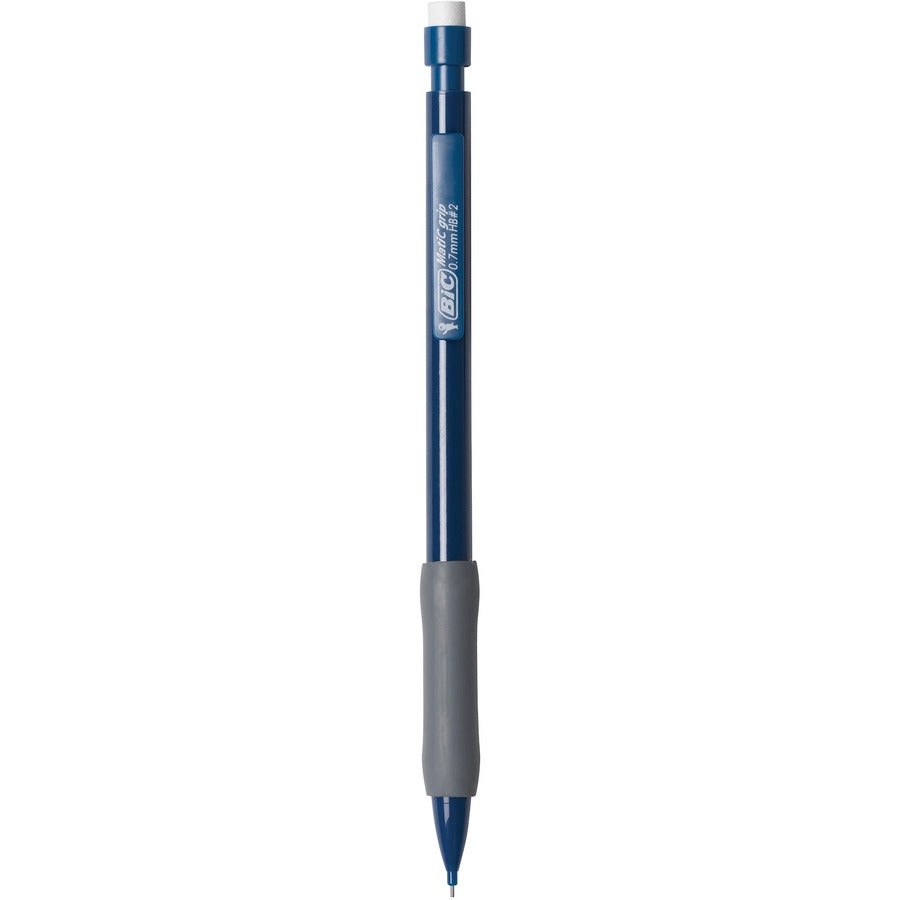 BIC Pencil Extra Comfort Mechanical Pencil, Medium Point (0.7 mm), Black, Soft Grip For Comfort & Added Control, 12-Count - MPFG11-BLK-CA
