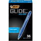 BIC Glide Bold Ballpoint Pens, Bold Point (1.6 mm), Blue Ink Pens, Translucent Barrel, 36-Count Pack - VLGB361-BLU-CA
