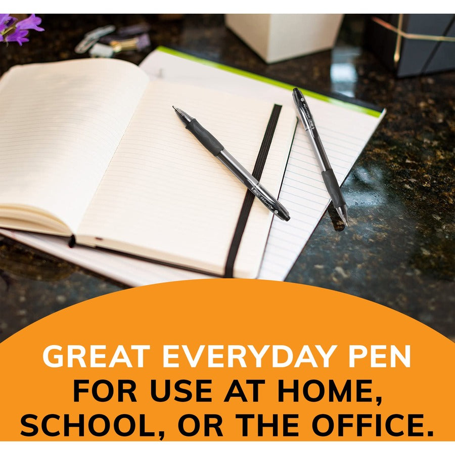 BIC Glide Bold Retractable Ballpoint Pens, Bold Point (1.6 mm), Black Ink Pens, 36-Count Pack, Pens for School and Office Supplies - VLGB361-BLK-CA