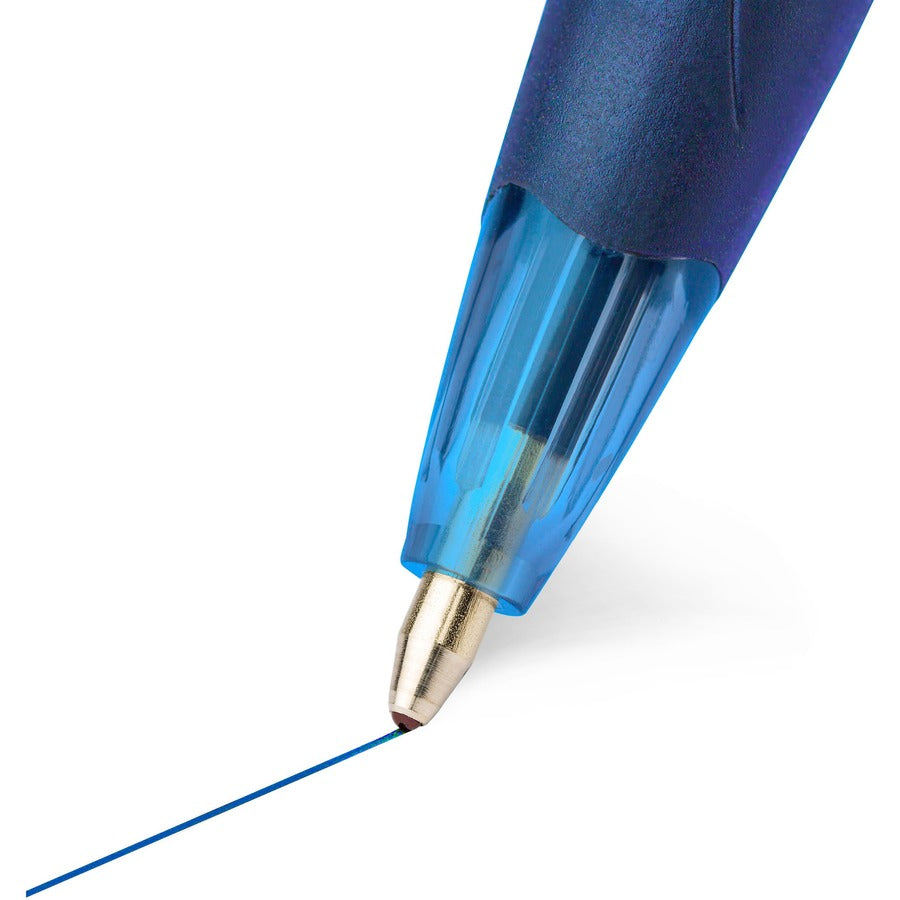 BIC Glide Blue Retractable Ballpoint Pens, Medium Point (1.0 mm), 12-Count Pack, Ultra Smooth Writing Blue Pens - VCG11-BLU-CA