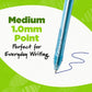 BIC Ecolutions Ocean-Bound Ball Pens - BPRRP41-BLU-CA