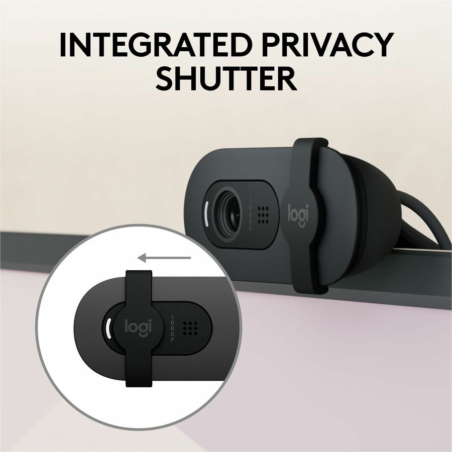 Logitech BRIO 100 Webcam - 2 Megapixel - 30 fps - Graphite - USB Type A - 960-001580