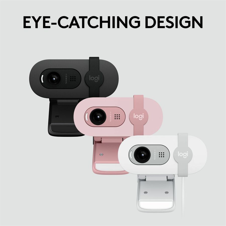 Logitech BRIO 100 Webcam - 2 Megapixel - 30 fps - Graphite - USB Type A - 960-001580