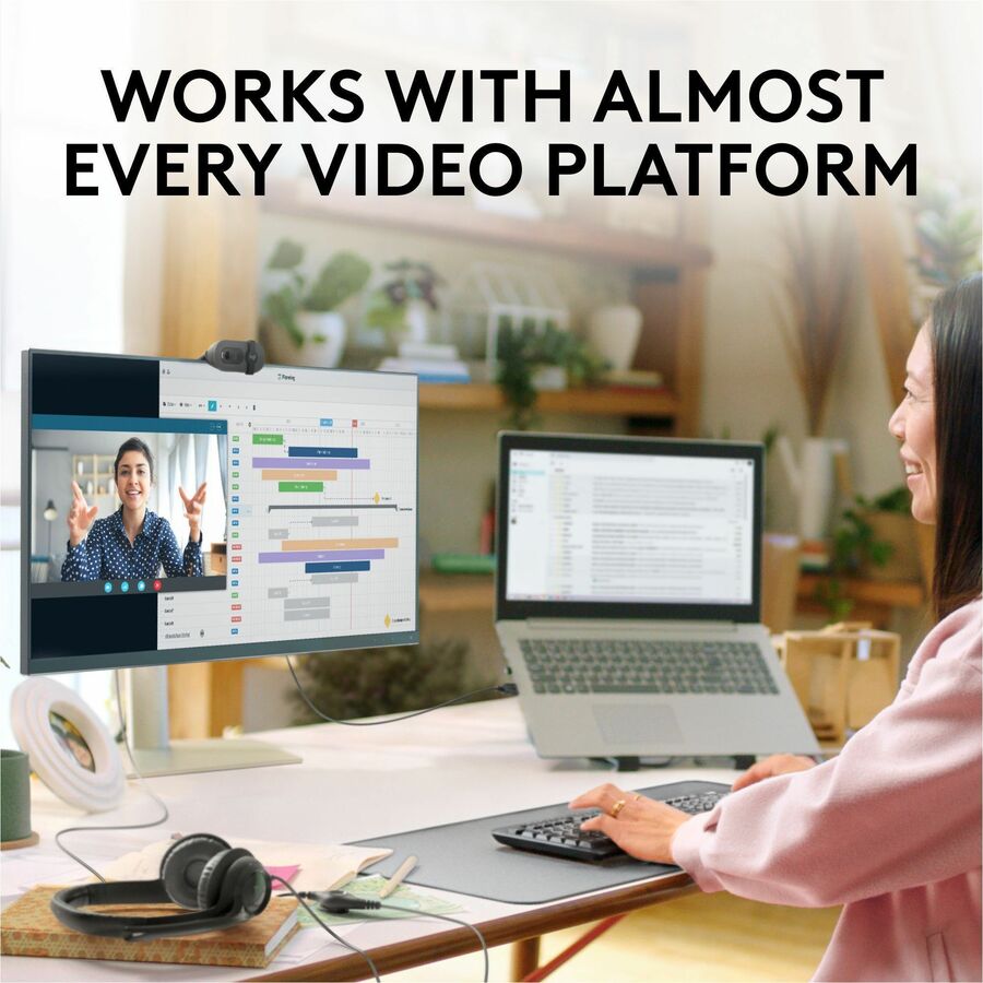 Logitech BRIO 100 Webcam - 2 Megapixel - 30 fps - Graphite - USB Type A - 960-001580