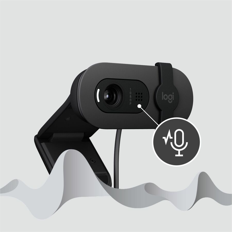 Logitech BRIO 100 Webcam - 2 Megapixel - 30 fps - Graphite - USB Type A - 960-001580