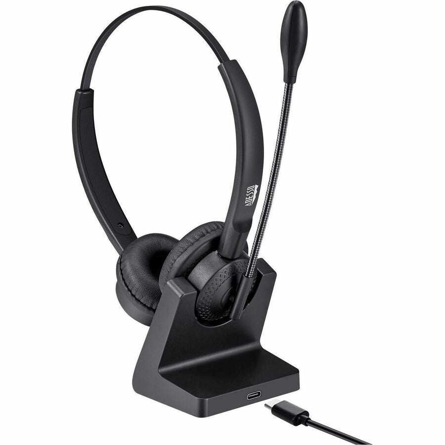 Adesso Xtream P400 Wireless Multimedia Headset with Charging Dock - XTREAM P400