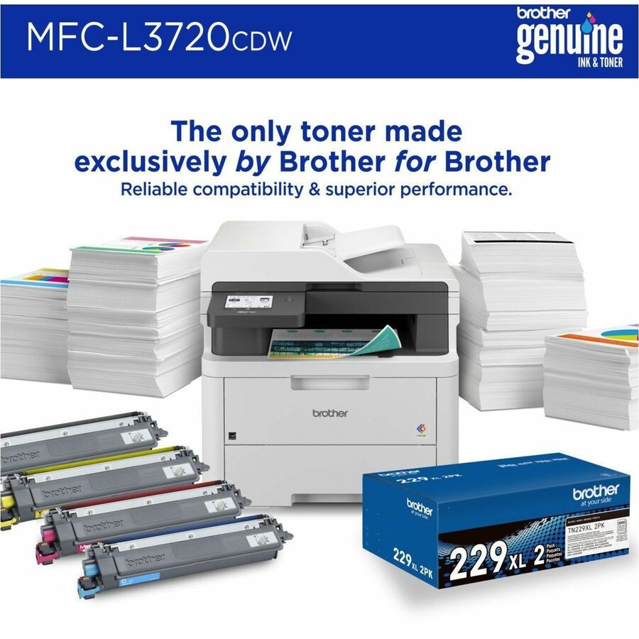 Brother MFC-L3720CDW Wireless LED Multifunction Printer - Color - MFC-L3720CDW