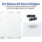 Avery&reg; Name Badges with Magnets, 3" x 4" , 24 Badges (8780) - 8780