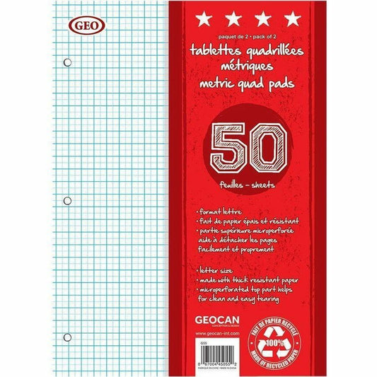 GEO Writing Pads, Pack of 2