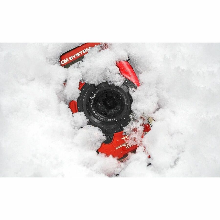 Olympus OM SYSTEM TG-7 12 Megapixel Compact Camera - Black, Red - V110030RU000