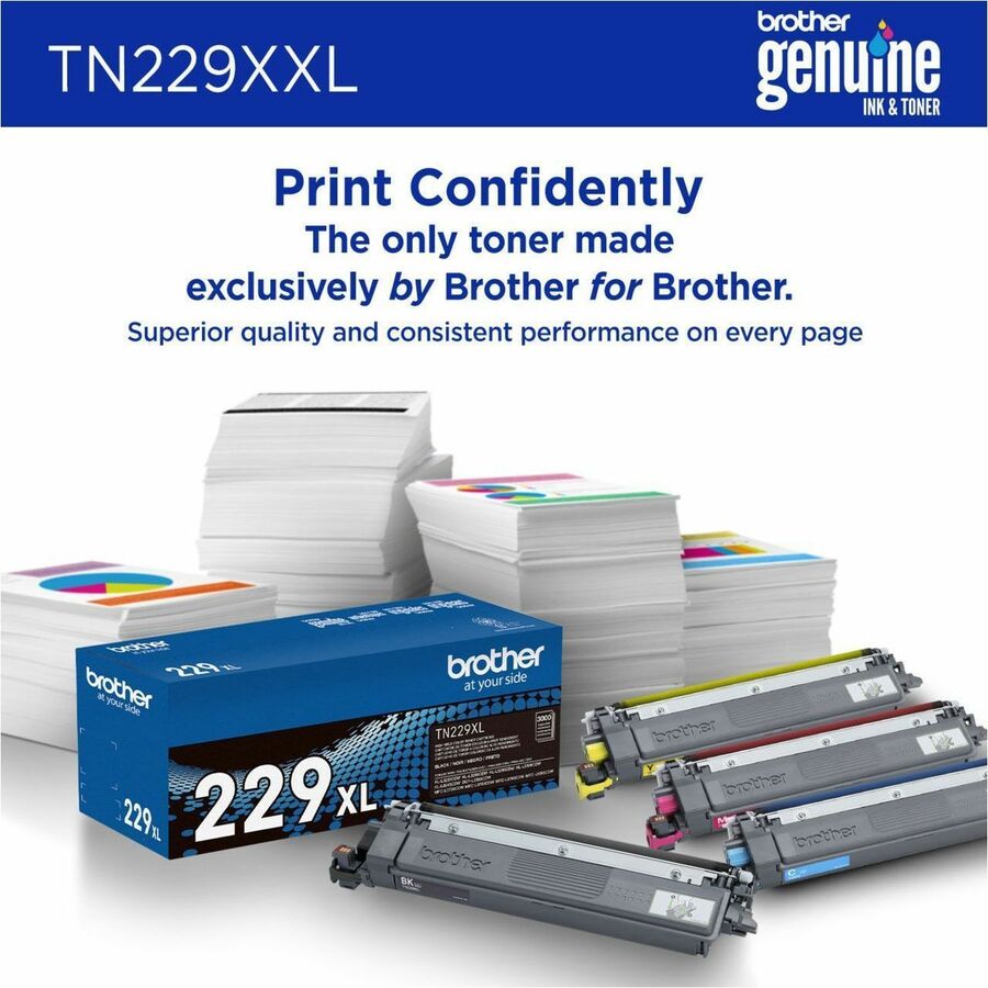 Brother Original Super High Yield Laser Toner Cartridge - Cyan - 1 Each - TN229XXLC
