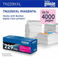 Brother Original Super High Yield Laser Toner Cartridge - Magenta - 1 Each - TN229XXLM