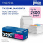 Brother Original High Yield Laser Toner Cartridge - Magenta - 1 Each - TN229XLM