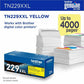 Brother Original Super High Yield Laser Toner Cartridge - Yellow - 1 Each - TN229XXLY