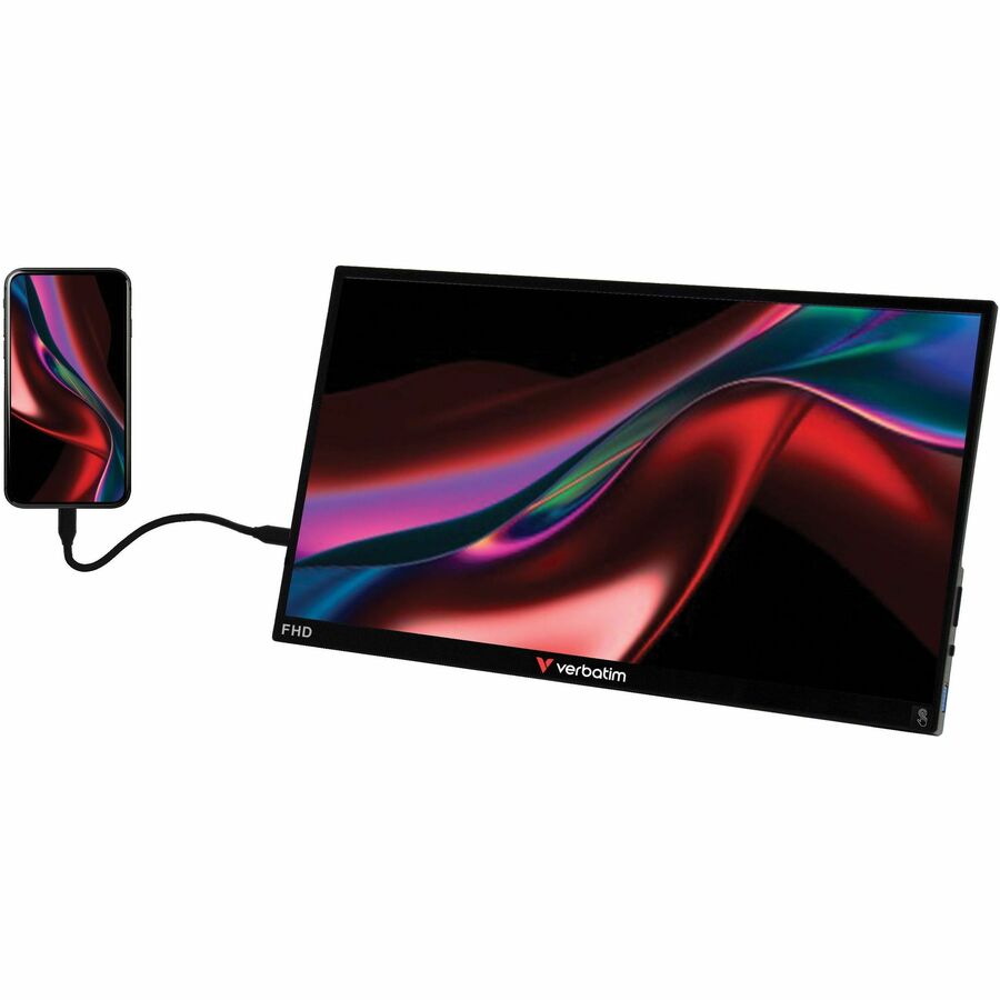 Verbatim PM-14 14" Class Full HD LCD Monitor - 16:9 - Black - 49590