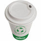 Globe Single Wall Hot/Cold Compostable Paper Cups - 8 Oz / White - 6052