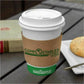 Globe Single Wall Hot/Cold Compostable Paper Cups - 8 Oz / White - 6052