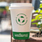 Globe 16 Oz Single Wall Hot/Cold Compostable Paper Cups - White - 6055