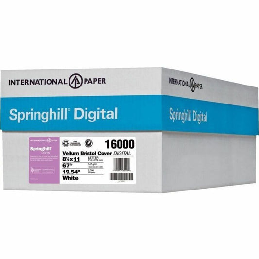 Springhill Vellum Bristol Cover White 250 sheets/pkg