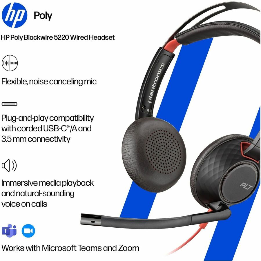 Poly Blackwire 5220 Headset - 8X231AA