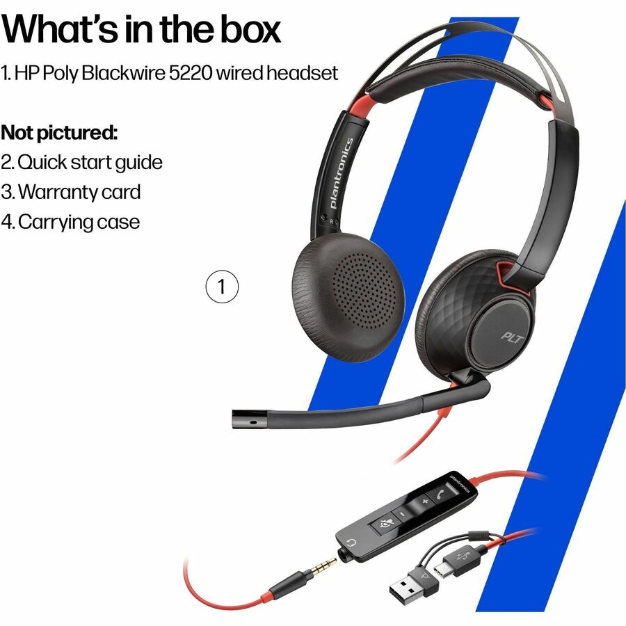 Poly Blackwire 5220 Headset - 8X231AA